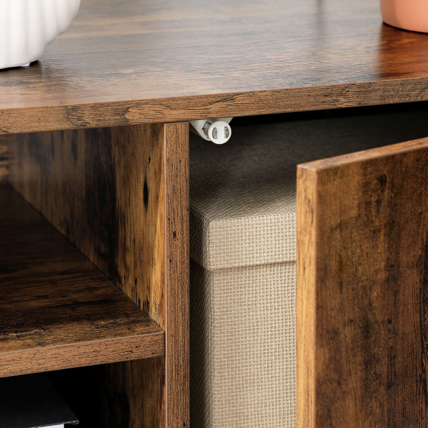 Retro TV Stand - Wood - Dark Brown
