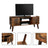 Retro TV Stand - Wood - Dark Brown