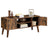 Retro TV Stand - Wood - Dark Brown