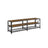 TV Stand - Steel Frame - Rustic Brown and Black - For TVs up to 70 Inches with Shelves