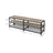 TV Stand - Steel Frame - Rustic Brown and Black - For TVs up to 70 Inches with Shelves