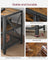 TV Stand - Steel Frame - Rustic Brown and Black - Suitable for TVs up to 75 Inches with Shelves
