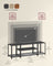 TV Stand - Wood - Charcoal Grey - 3-Tier Design with Open Storage Shelves for TVs up to 65 Inches