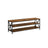 Large TV Console - Engineered Wood - Rustic Brown and Black - Open Storage for Easy Access