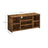 TV Stand - Engineered Wood - Rustic Brown - Adjustable Shelves with 7 Open Compartments