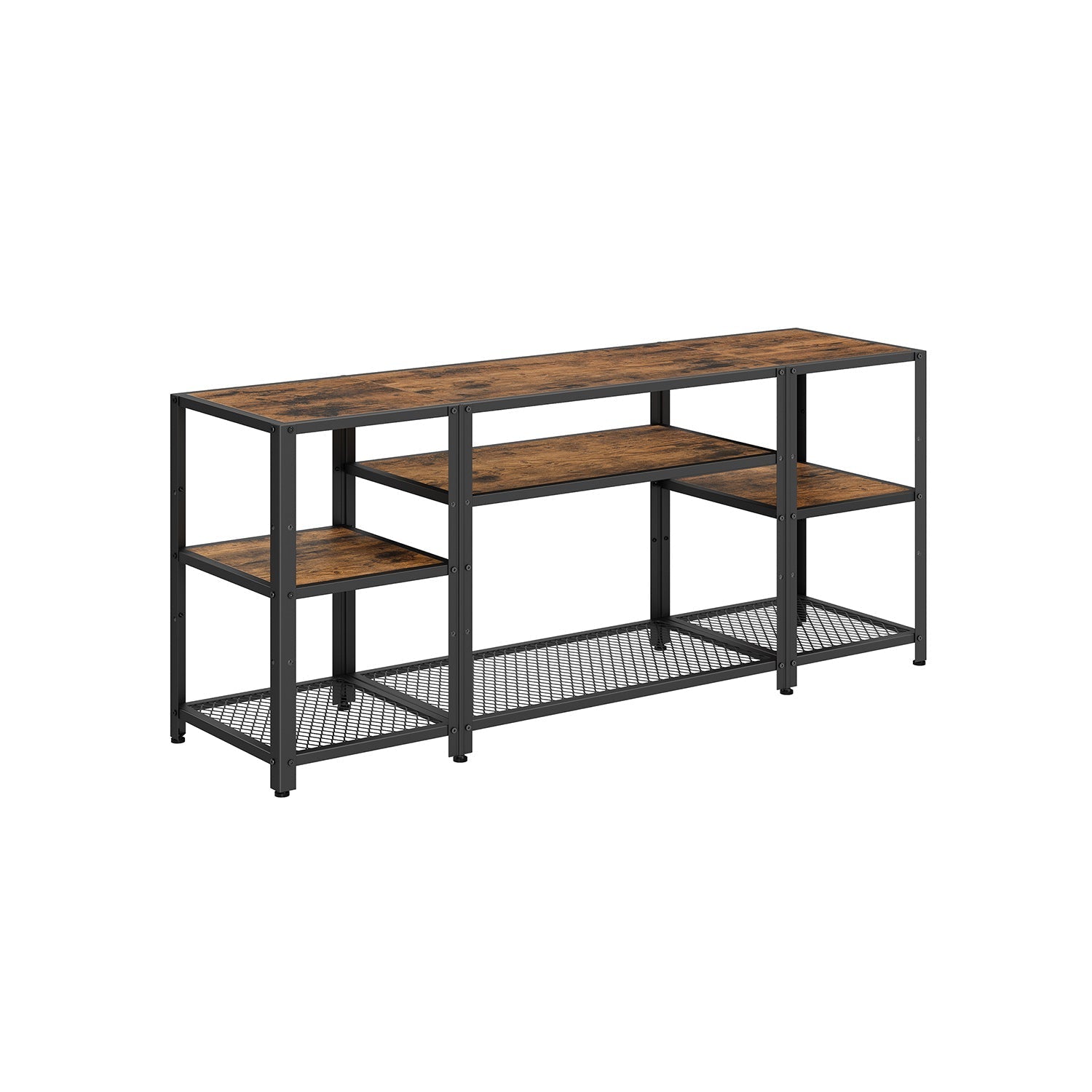 TV Stand - Wood - Rustic Brown