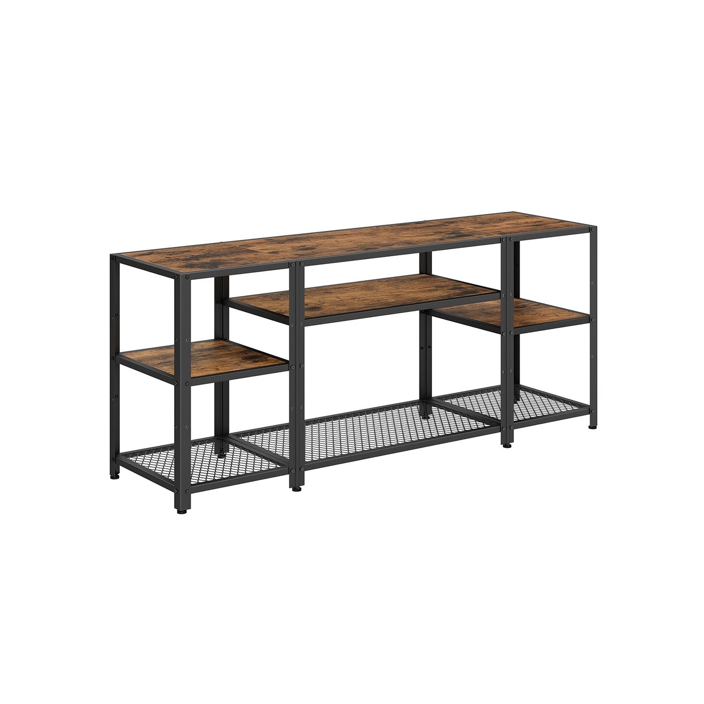 TV Stand - Wood - Rustic Brown
