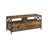 TV Stand - Steel - Rustic Brown and Black - Sturdy Design for Your Entertainment Needs