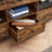 Industrial Brown TV Stand - Wood and Steel - Rustic Brown
