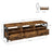 Industrial Brown TV Stand - Wood and Steel - Rustic Brown