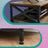 Media Console Table - Steel - Rustic Brown and Black - 2 Drawers and Storage Shelves