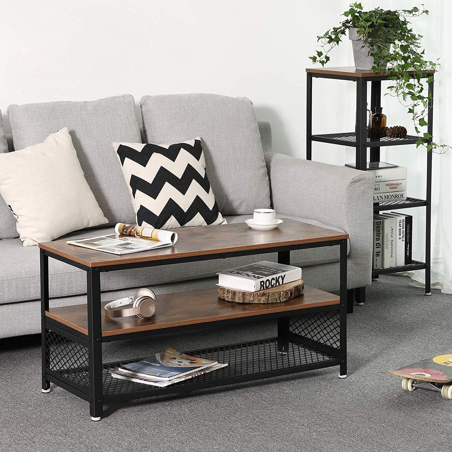TV Stand - Wood - Rustic Brown