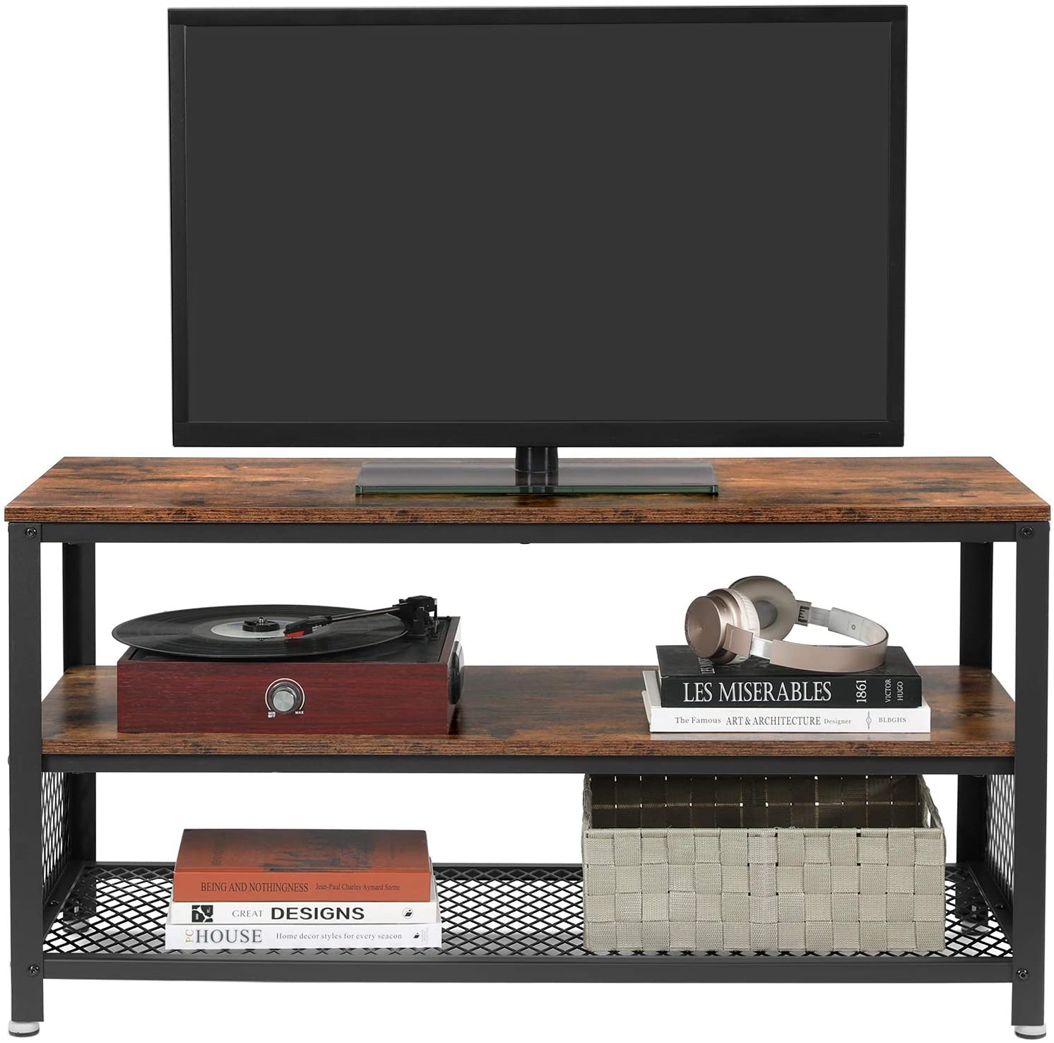 TV Stand - Wood - Rustic Brown