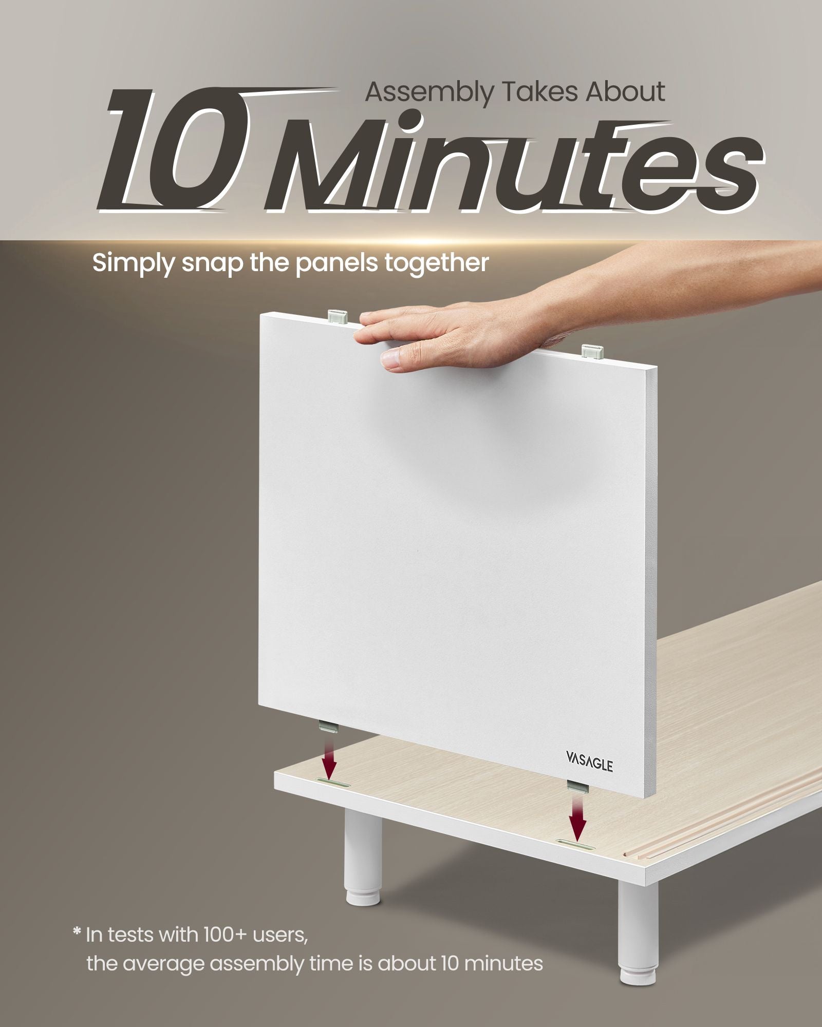 TV Stand - Wood - Cloud White