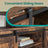 Media Console Table - Engineered Wood - Rustic Brown and Black - Sliding Barn Doors