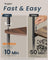 TV Stand - Wood - Natural Walnut - Toolless Assembly for TVs up to 50 Inches