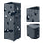 Umbrella Stand - Metal - Anthracite Grey - Square Design with Drip Tray and Hooks