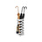 Square Umbrella Holder Rack - Metal - White - With Hooks and Drip Tray