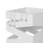 Square Umbrella Holder Rack - Metal - White - With Hooks and Drip Tray