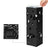 Umbrella Stand - Metal - Black - Includes Drip Tray and Hooks