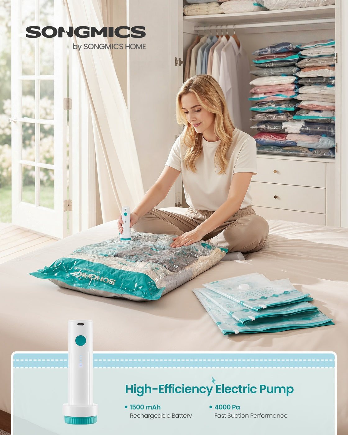 Vacuum Storage Bags Pack - Transparent