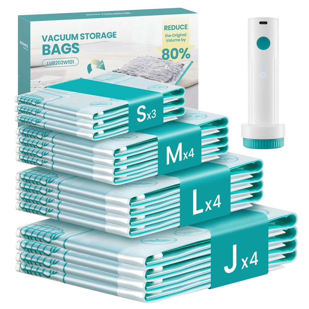 Vacuum Storage Bags 15 Pack - Polypropylene - Transparent