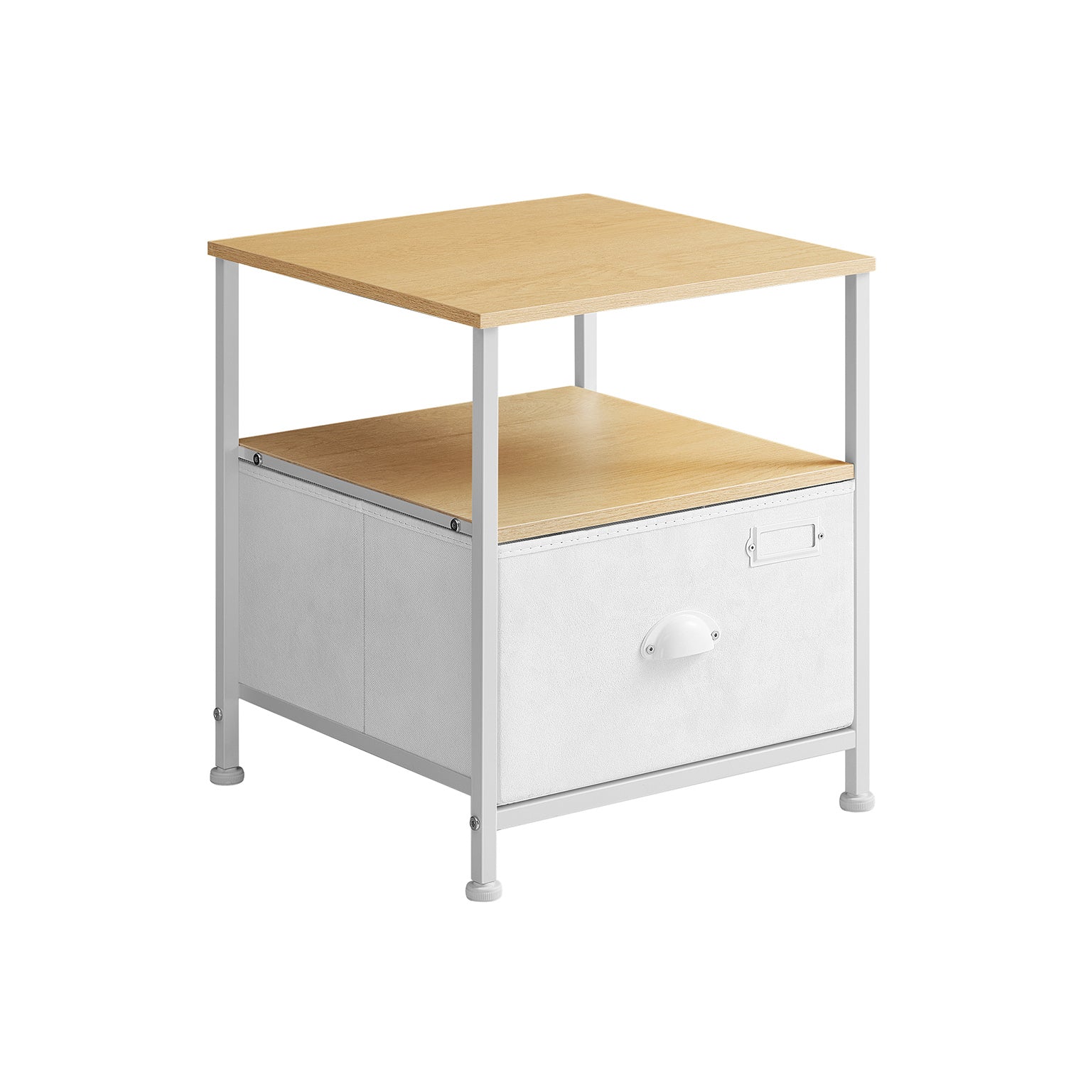 Nightstand - Oak - Beige and Cloud White