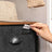 Wide Storage Dresser - Fabric - Rustic Brown and Black - 6 Drawers