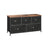 Storage Dresser - 5 Drawers, Metal Frame - Fabric - Rustic Brown and Black