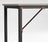 Small Office Desk - Steel - Hazelnut Brown and Black