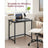 Computer Desk - Steel - Hazelnut Brown and Black - Lightweight Design