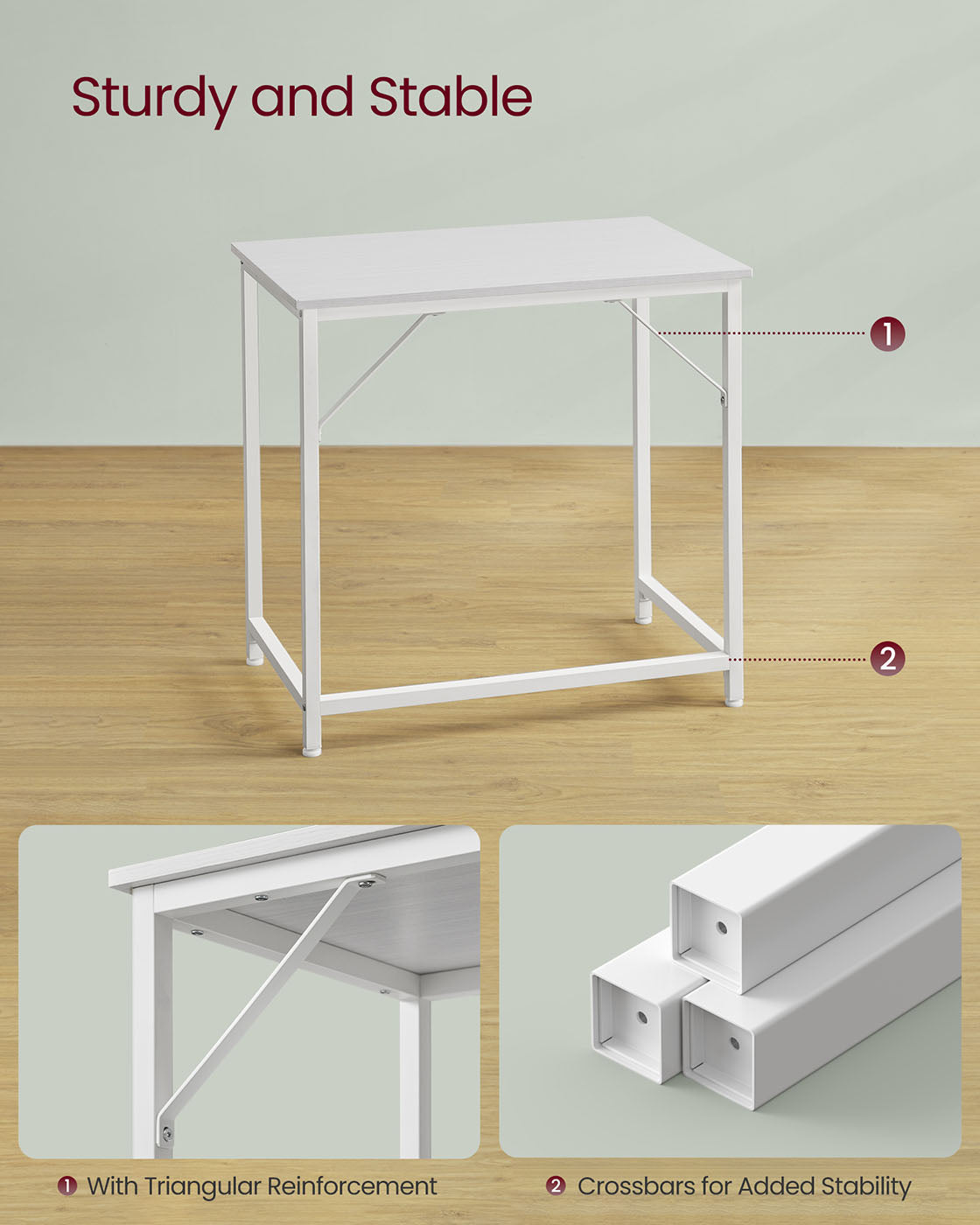 Computer Desk – Spacious Worktop – Easy Assembly