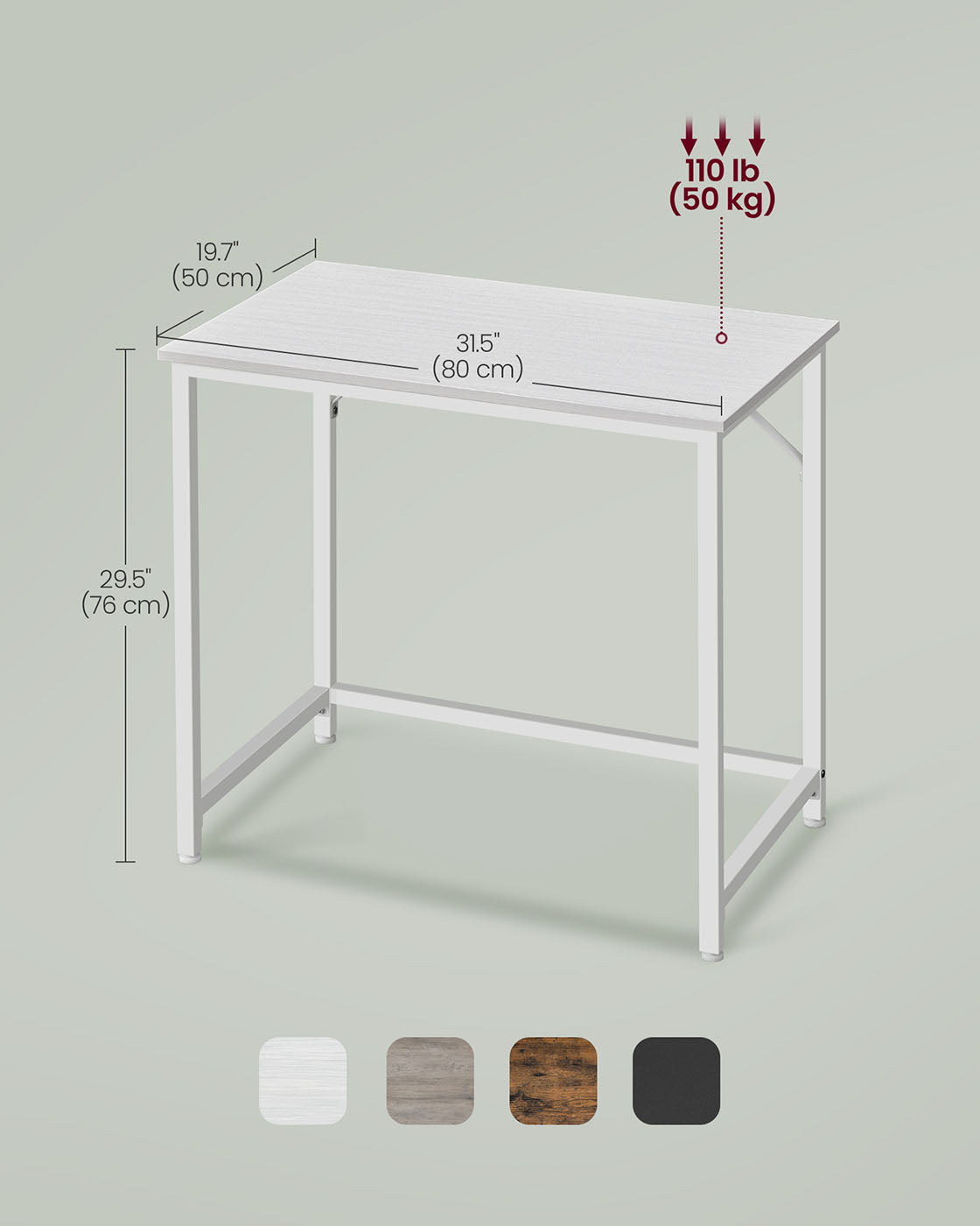 Computer Desk - Steel - Hazelnut Brown and Black