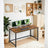 Writing Desk - Metal - Rustic Brown and Black