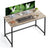 Computer Desk - Metal - Rustic Brown