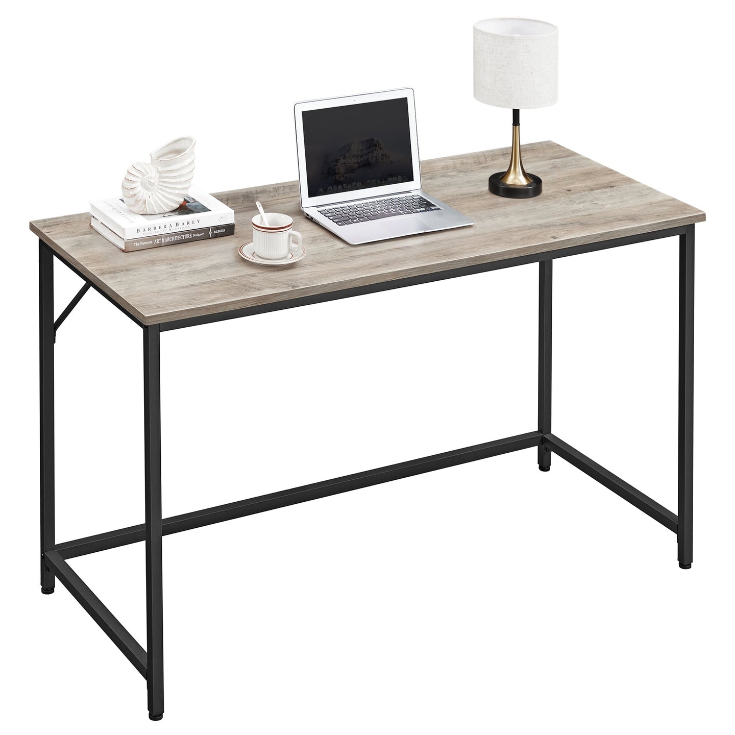 Computer Desk - Metal - Rustic Brown