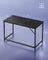 Computer Desk - Metal - Black with Wood Grain