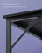 Computer Desk - Metal - Black with Wood Grain