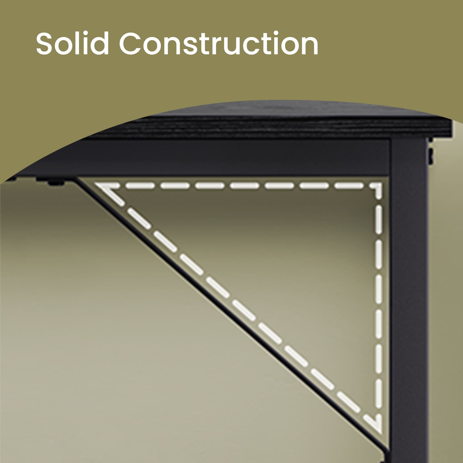 Computer Desk - Metal - Rustic Brown