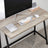 Computer Desk - Steel Frame - Greige and Black - Rustic Top