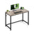 Computer Desk - Steel - Hazelnut Brown and Black