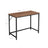 Computer Desk - 100 x 50 x 75 cm - Steel - Hazelnut Brown and Black