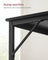 Computer Desk - Steel - Hazelnut Brown and Black - Lightweight Design