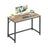 Computer Desk - Steel - Hazelnut Brown and Black