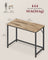Computer Desk - Steel - Hazelnut Brown and Black