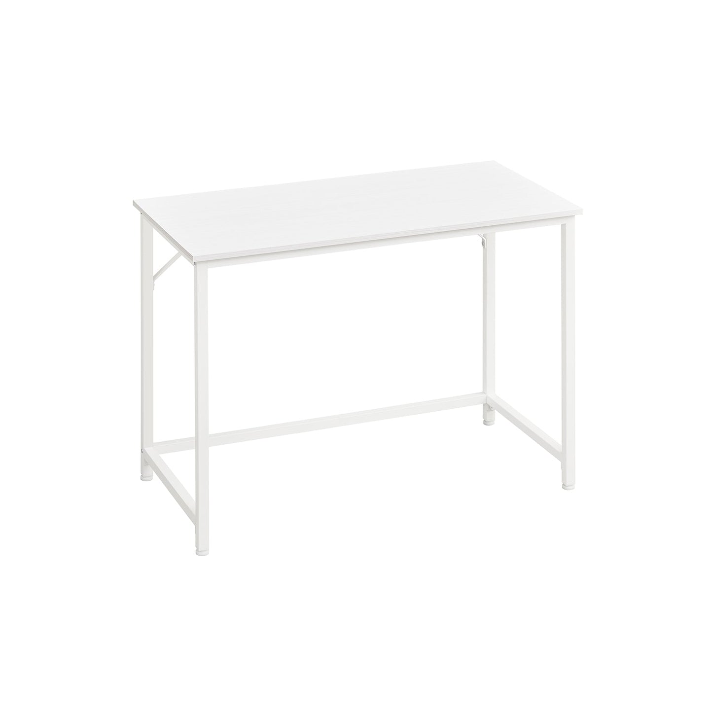 Small Office Table - Steel - Hazelnut Brown and Black - Simplified Assembly