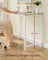 Computer Desk - Steel - Natural Oak