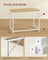Computer Desk - Steel - Natural Oak
