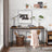 Writing Desk - Particleboard and Steel - Brown