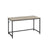 Small Office Desk - Steel - Hazelnut Brown and Black